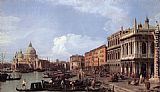 The Molo Looking West by Canaletto